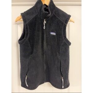 Patagonia R2 Gatos Vest Mens Medium Black Climbing Hiking Outdoor Full Zip